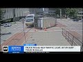 New video shows truck hit by DART train after passing red traffic light in Dallas