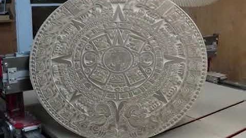 CNC Aztec Calendar in MDF