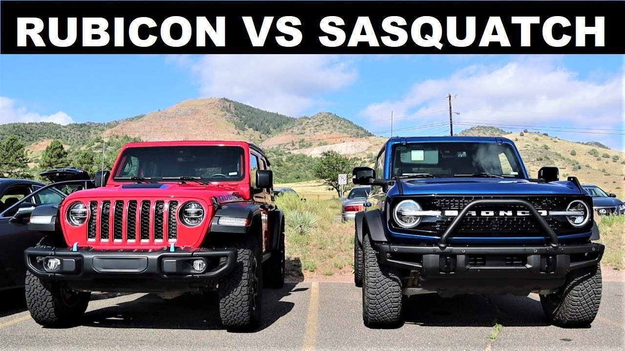 2021 Jeep Wrangler Rubicon 4XE Vs 2021 Ford Bronco First Edition: Is The  New Bronco Really Better? - YouTube