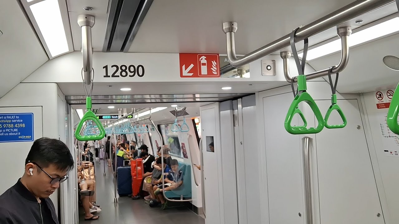 [SMRT] Alstom Movia R151 Trainset 889/890 CGL from CG Tanah Merah - CG2 ...