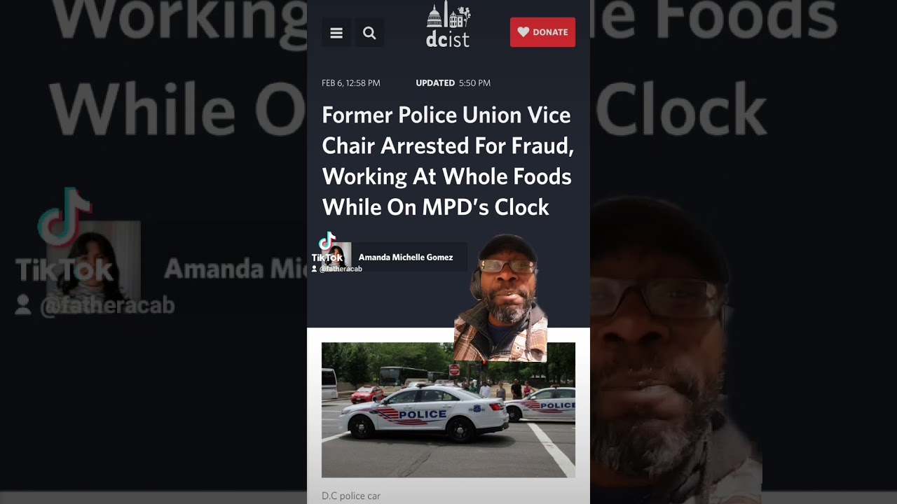 Former D.C. Police Union Vice Chair arrested for fraud. #washingtondc #shorts #acabdevil #acab