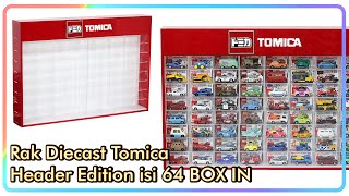 Rak TOMICA isi 64 BOX IN Header Edition