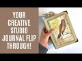 Your creative studio  finished journal flip through