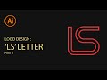 Ls letter logo design 1  illustrator tutorial