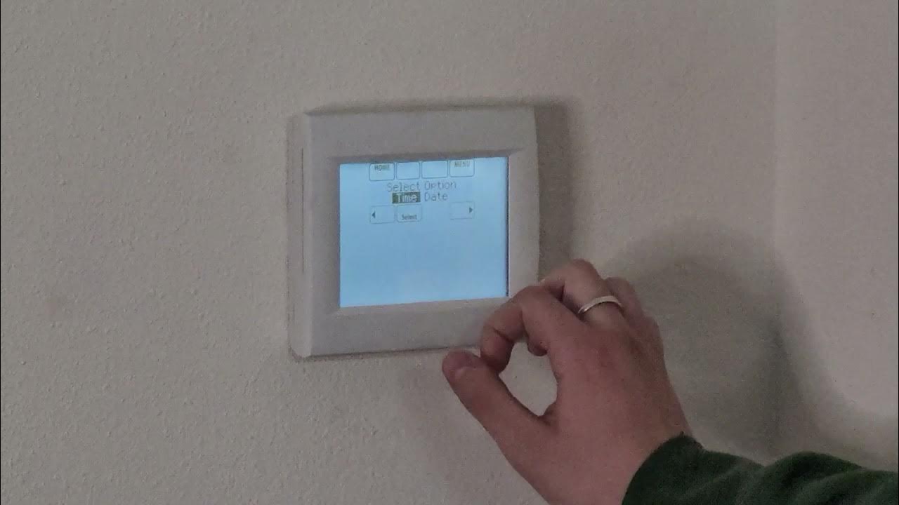 How to change the time on Honeywell Vision Pro Thermostat YouTube