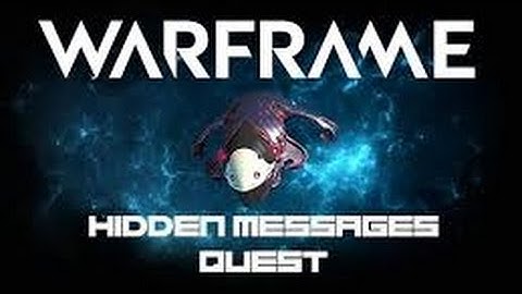 Warframe PS4 - Hidden Message Part 1: Helmet