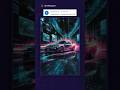NISSAN SKYLINE GTR R34 X CYBERPUNK WORLD. (ai) #shorts #nissan #cyberpunk #skyline #car #world