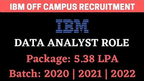 IBM Off Campus Recruitment | Data Analyst | Code Nation | BiNaRiEs