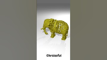 Spheres elephant turnable animation in Blender#shorts #cg #3danimation #abstract