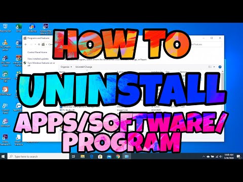 Video: Paano Mabilis Na Mag-uninstall Ng Isang Programa