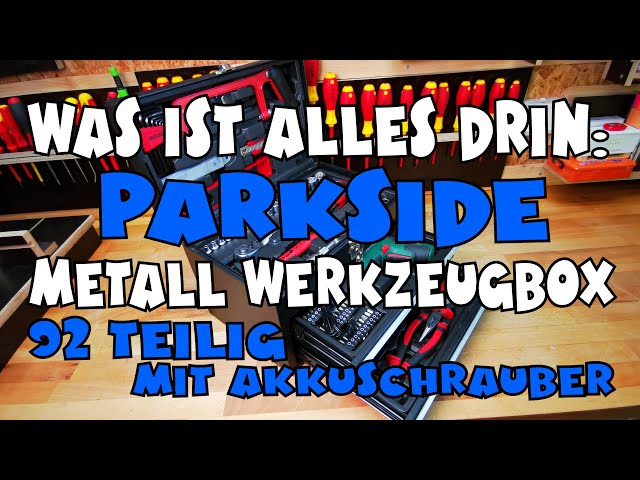 Alles über die: Metall Werkzeugbox PWBM A1 92-teilig von PARKSIDE® - YouTube