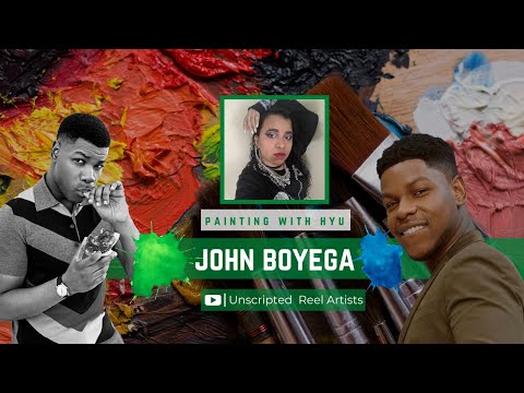 Painting with Hyu: John Boyega/Costus Spectabilis