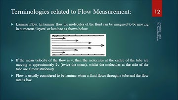 Industrial Instrumentation: Flow Measurement - Brief Introduction