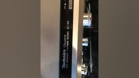 Technics SL-Q3 fully automatic turntable