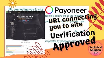 Payoneer Url Connecting Your Sites or Screenshot Showing Affiliation To Your Business Web Page Live