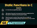 Static functions in c