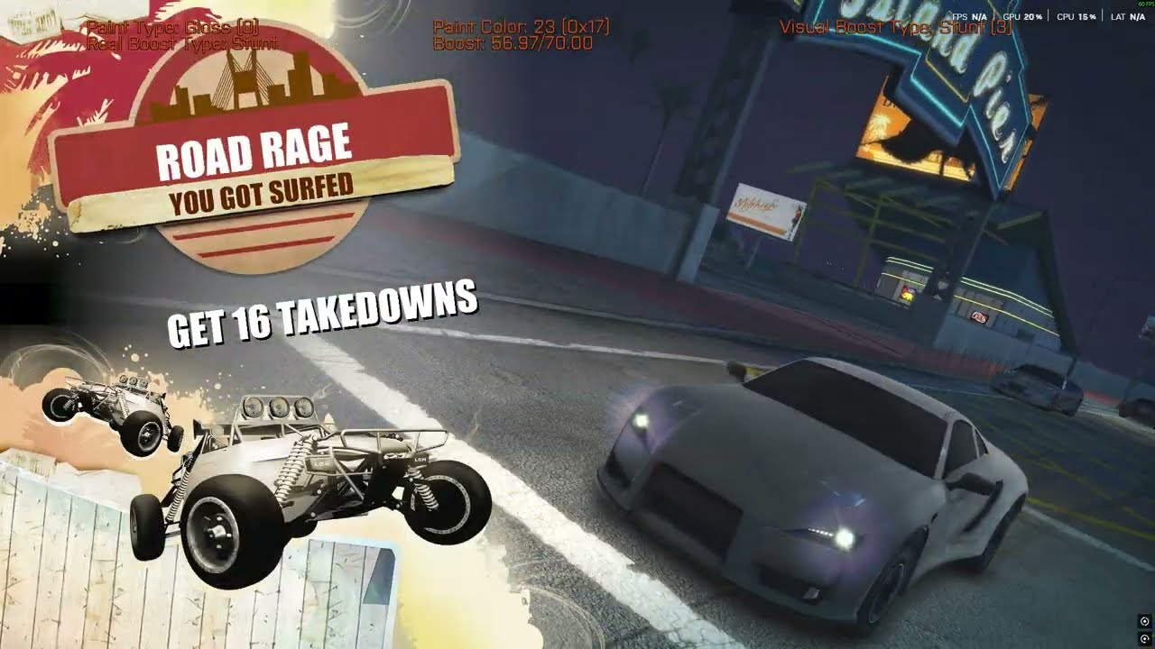 Burnout Paradise Remastered (PC): Nakamura Rai-Jin Superturbo V1 Road Rage gameplay