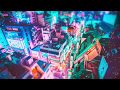 Natural Ambiance - Cyberpunk City (music, rain, electronic sounds)
