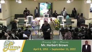Mr. Herbert Brown- September 18, 2022- Leevy's Funeral Home Livestream