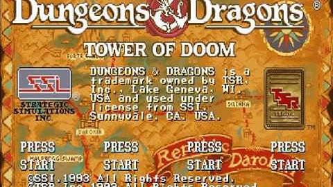 Dungeons & Dragons Tower of Doom - Shadow elf battle