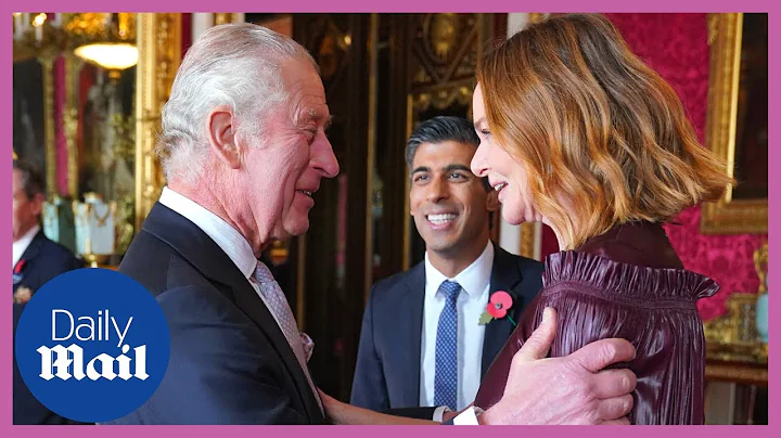 King Charles III kisses Stella McCartney as Rishi ...