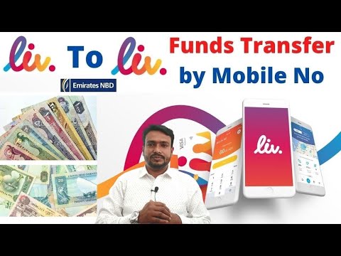 Emirates NBD Liv Account fund Transfer by Mobile Number  || NBD Liv to Liv Account Money Transfer