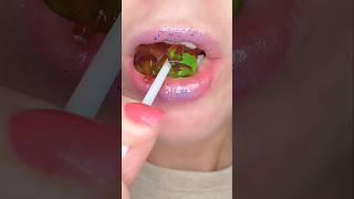 Asmr Satisfying Eating Strawberry Gummy Lollypops