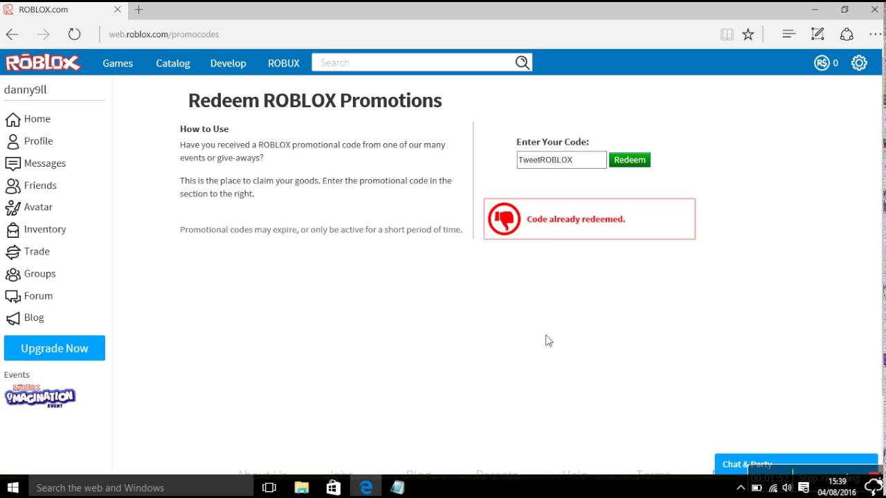 roblox codes promo august