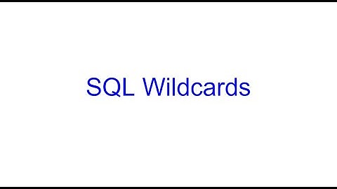 Filter with Wildcards in SQL | SQL Bits | Kovolff