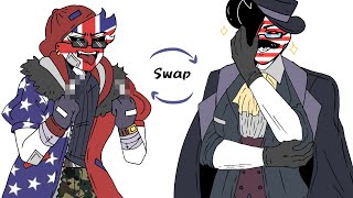 Lookin' like this (Countryhumans Meme Uk US Swap Place)