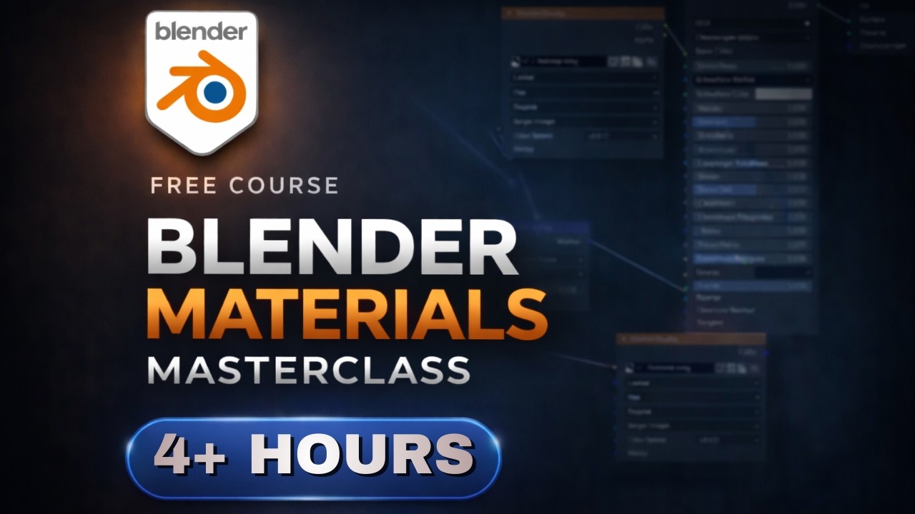 [FULL COURSE] BLENDER Materials, Textures & Nodes | 4+ HOURS FREE ...