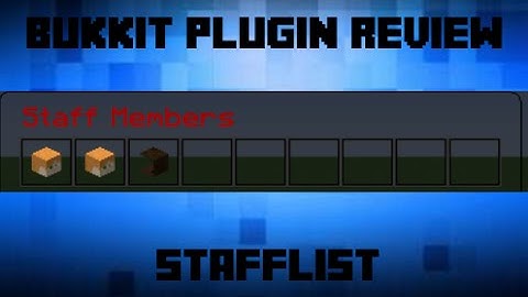 Get your Staff Listed! | StaffList | Minecraft Plugins