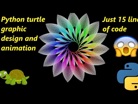 python turtle graphics design |python turtle tutorial #python #youtube ...