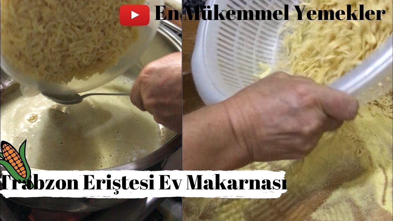 Trabzon Eriştesi ???? Ev Yapımı Makarna / Nefis / Özel / Yumurtalı Erişte Nasıl Yapılır /YemekTarifleri