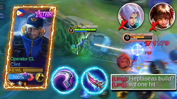 CLINT NEW ONE SHOT BUILD FOR SQUISHY ENEMIES! | BROKEN BUILD | TOP GLOBAL CLINT BEST BUILD - MLBB