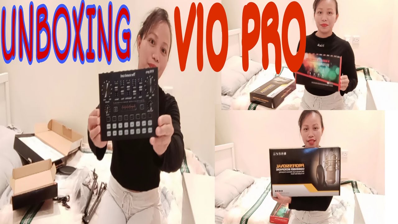 UNBOXING V10 PRO SOUND CARD YouTube