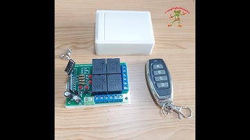 Điều khiển từ xa 433mhz 4 kênh 12v 6 chế độ học lệnh