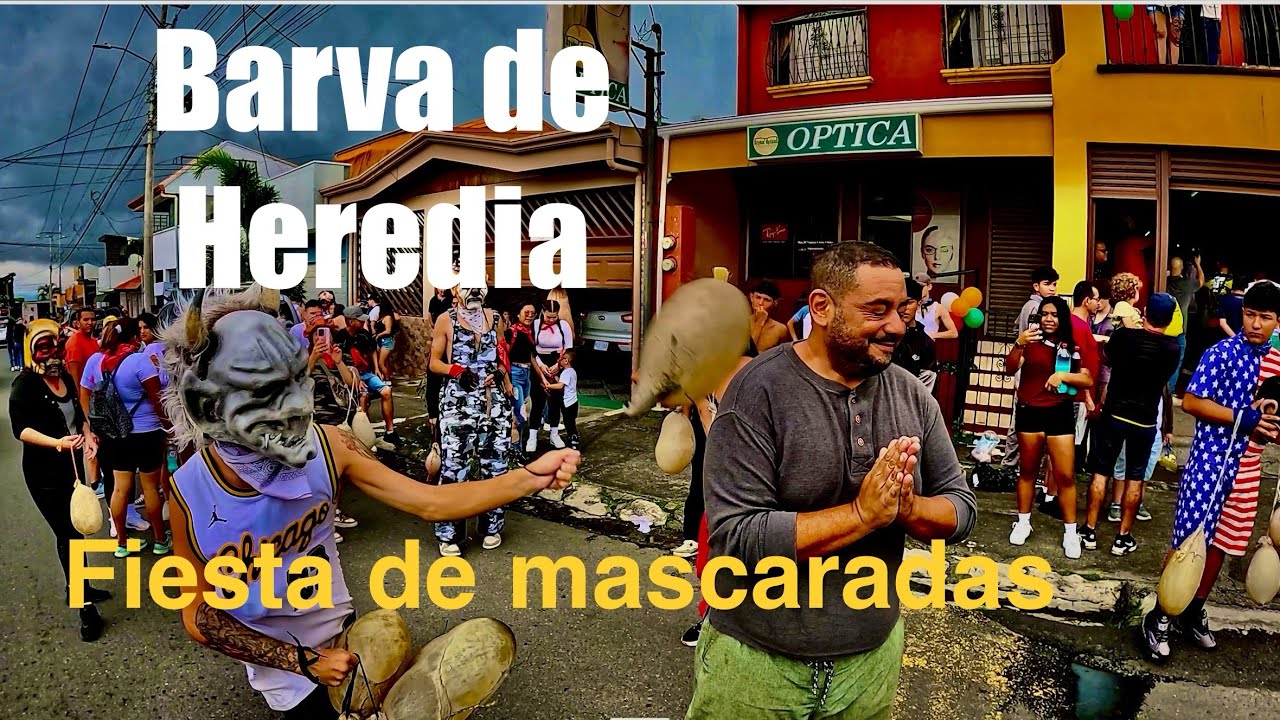 Así se viven las MASCARADAS en BARVA DE HEREDIA 🇨🇷🤡👺COSTA RICA
