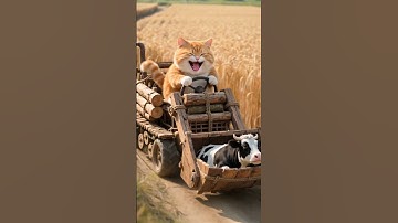 แมวส้มวางกับดักวัว #แมว #funny #cat #แมวน่ารัก #funnycats