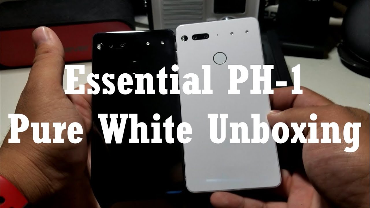 ESSENTIAL DESIGNS - essential phone ph-1　ホワイト　Pure White Essential Phone PH-1 WHITE UNBOXING! - YouTube