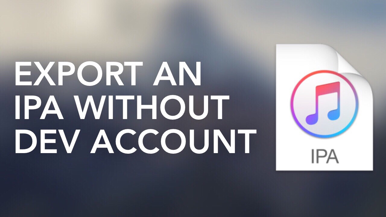 Экспорт ipa. Apple developer account.