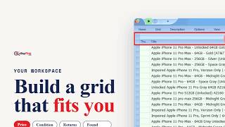 5)  Workspaces and Panels - Customize listing layout info