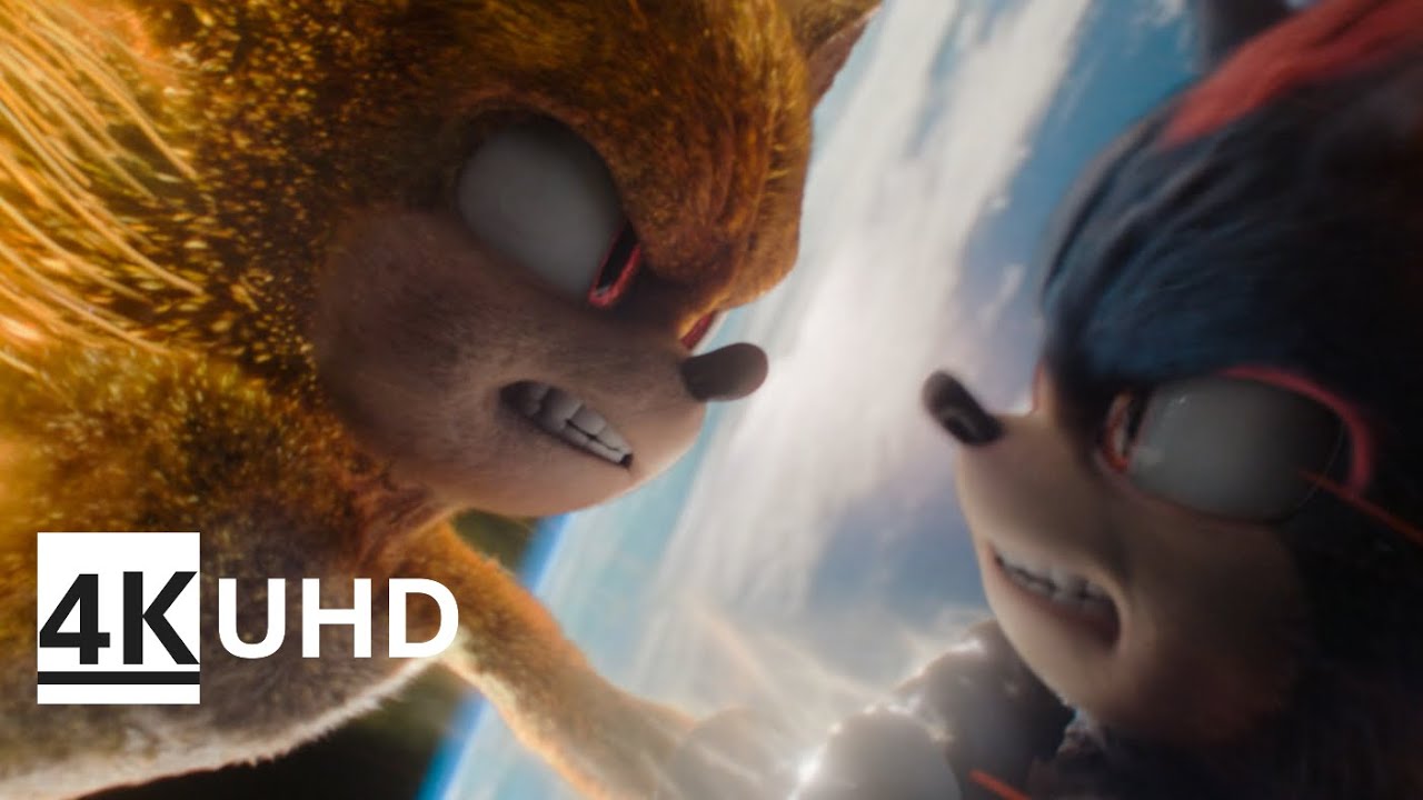 Sonic vs Shadow on Moon | Sonic the hedgehog 3 | 4K UHD - YouTube