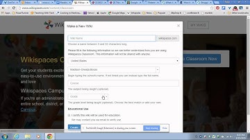 Step 1:  Create an account & wiki