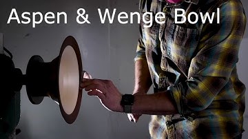 Turning a Segmented Aspen & Wenge Bowl | Woodturning