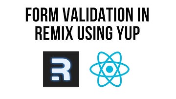 Form Validation In Remix Using Yup