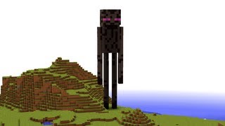 Minecraft - Giant Enderman explodes