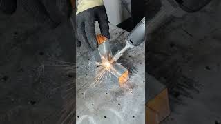 Even girls can easily operate this welding machine; it's so simple! #AirCooledLaserWeldingMachine