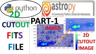 PART-A: FITS FILE ASTROPY|  READ AND MAKE CUTOUT OF FITS FILE IMAGE| PYTHON CODING FOR ASTRONOMY|