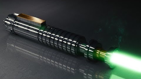 Behind the Scenes of the 3D Model Lightsaber